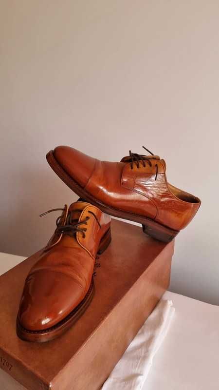 Pantofi eleganti Berwick barbati, marime 40, material piele, maro