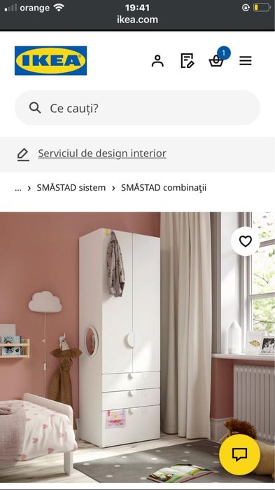 Dulap Ikea perfect functional pt camera copilului