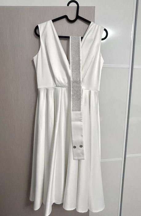 Rochie alba cununie/de zi/de seara