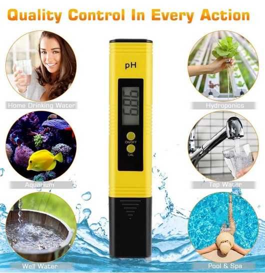 Дигитален PH метър за измерване на киселинност тестер за вода течности