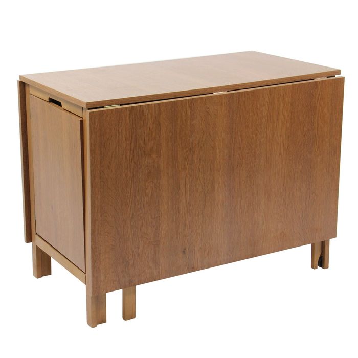 Set masa plianta lemn masiv cu 6 scaune culoare wenge