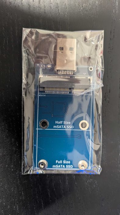 mSATA към USB 3.0 Адаптер за SSD