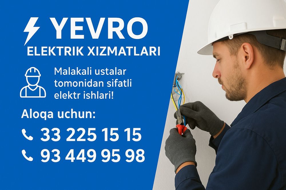 Elektirik  yordamchi Andijondan bolish kerak
