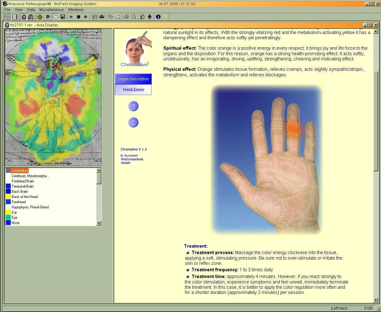 Auramed Biopulsar Reflexograph® Биопулсар Рефлексограф Устройство