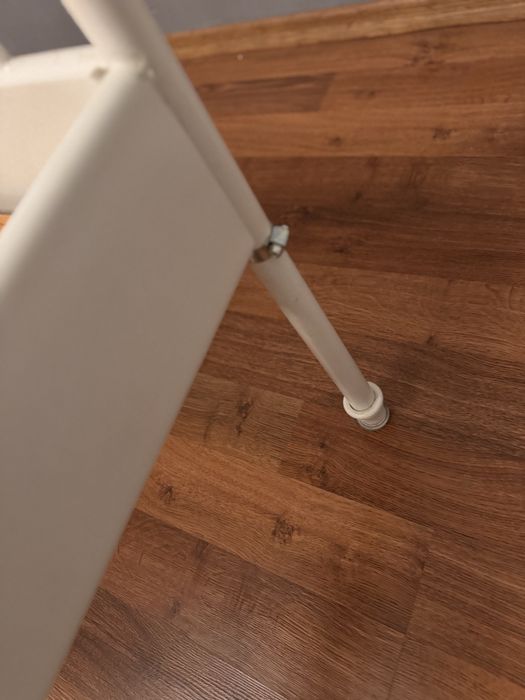 Vand pat de fier Ikea, culoare alb, 160x200