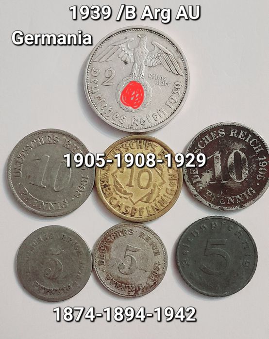 Lot 7 monede colectie  Germania