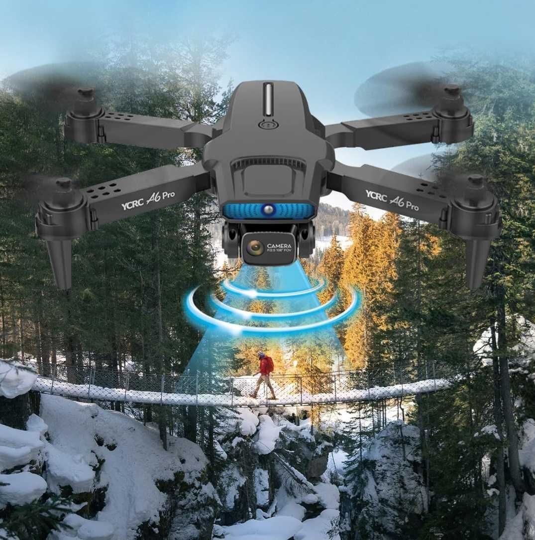 Дрон NMY A6 Pro с 2k HD камера, 5G WiFi FPV предаване на живо