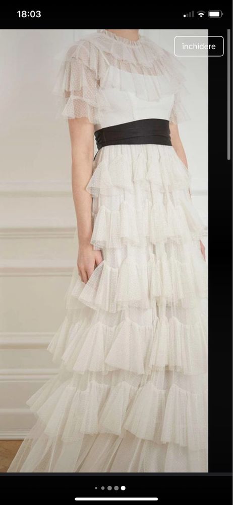 Rochie Alba Needle and thread noua