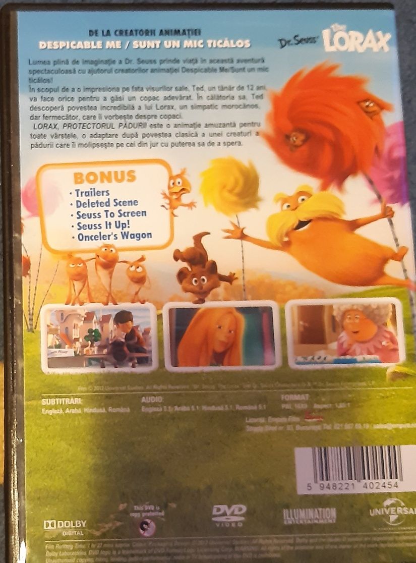 DVD The Lorax + DVD Vrăjitorul din Oz