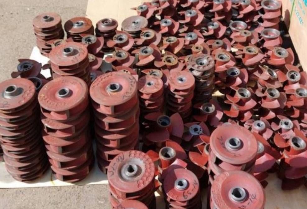 Nasos zapchast krilchatka chugun крилчатка крыльчатка для насоса