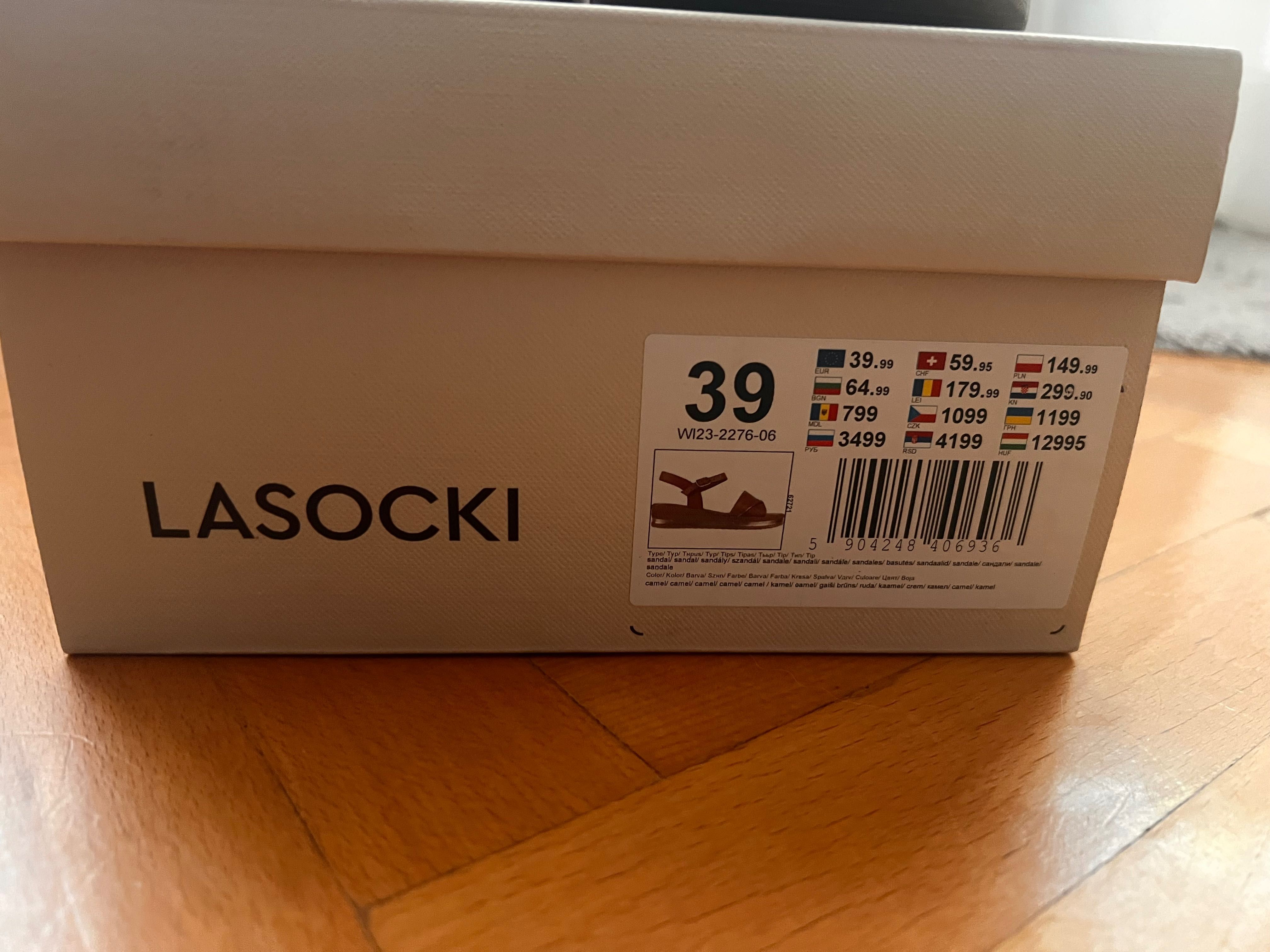 Сандали lasocki 39 номер естествена кожа