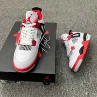 Jordan 4 Red Fire | Adidasi noi cu cutie