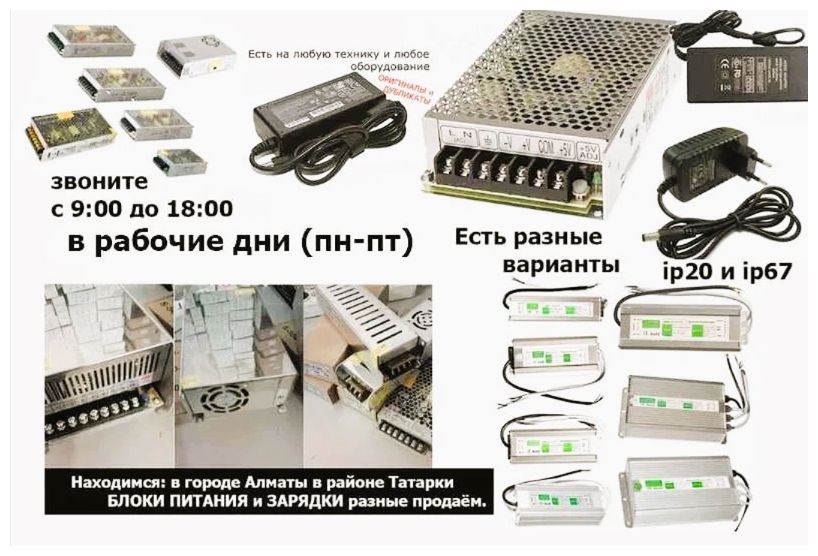 БЛОК ПИТАНИ на видео-наблюдение или для LED рекламы
