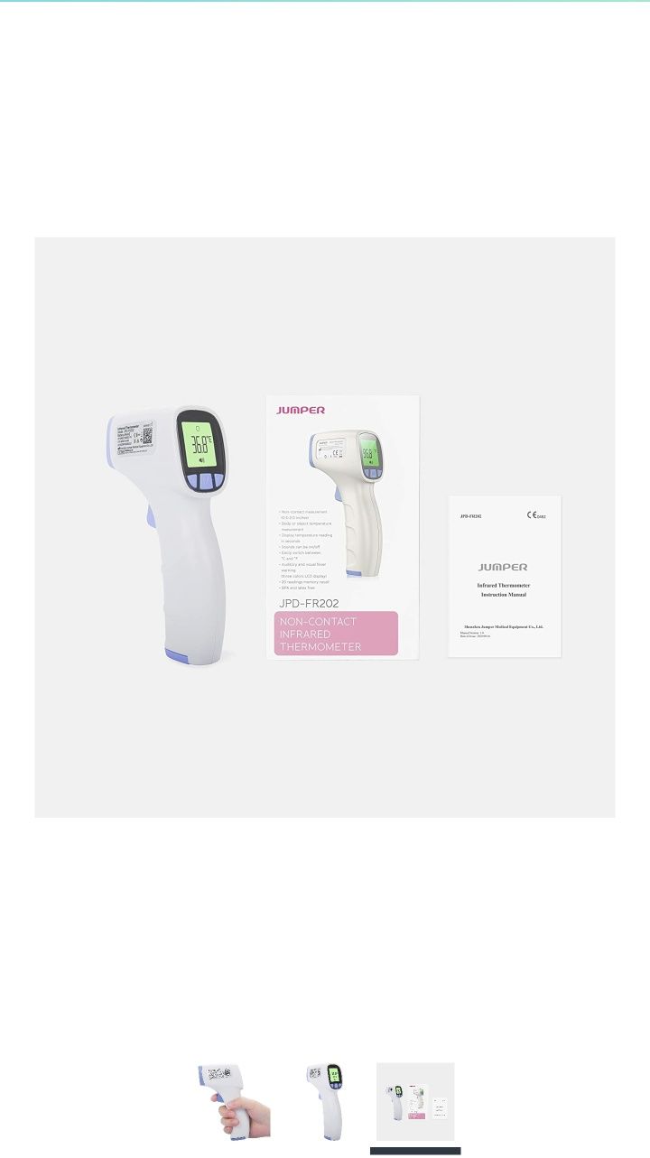 Jumper Medical Infrared Thermometer Gun with Non-Contact