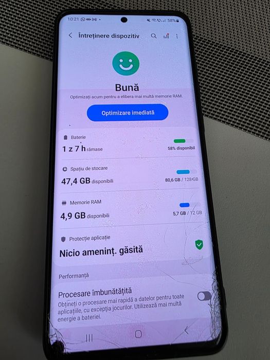 Telefon Samsung S20 ULTRA 5G-128giga -12GramRAM