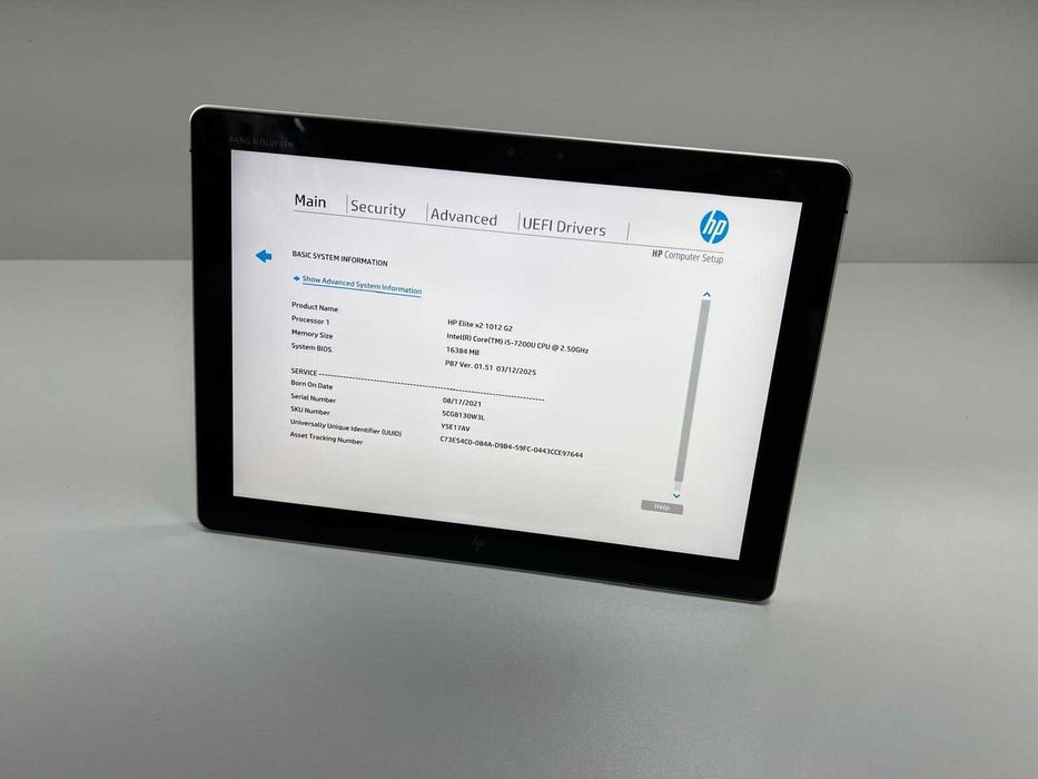 Tableta/Laptop SH HP Elite X2 G2 i5-7200U NVME 256Gb 16gb RAM cu tast