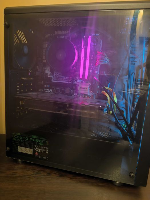 Настолен компютър Nvidia 1070ti, 32 RAM, 1.5 HDD, 120 SSD Ryzen 5, RGB