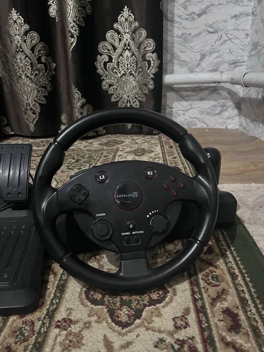 Игровой контроллер Artplays Street Racing Wheel Turbo C900 черный