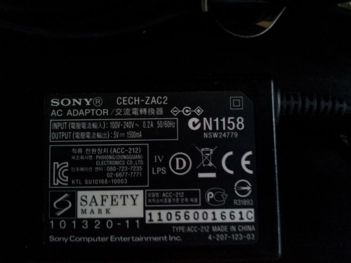 Sony PlayStation оригинал адаптер зарядное.Игра