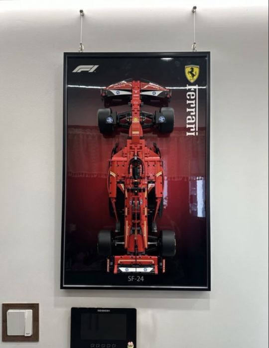 Ferrari f1 sf-24 lego с постером
