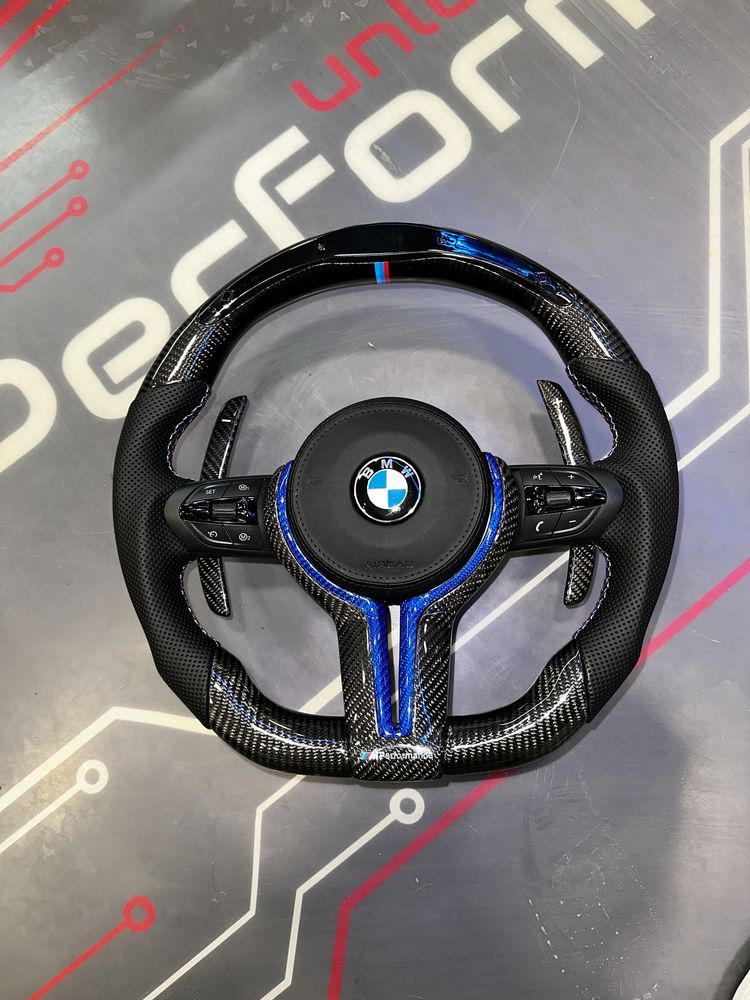 Volan BMW M CARBON / LED / Vibratii / Incalzire / DISTRONIC! SERIA F/E