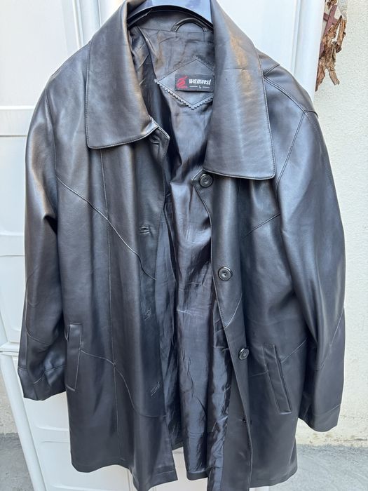 Wanwest trench unisex imitație piele