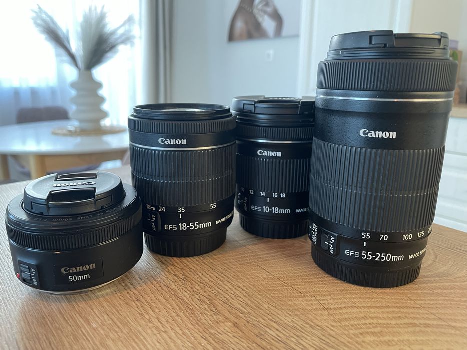 Canon 750D + 4 обектива