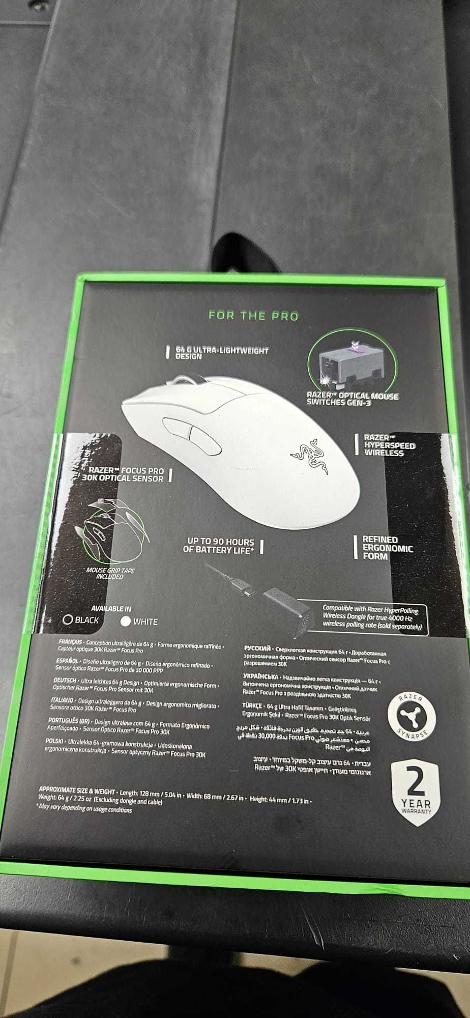 Mouse Gaming Wireless RAZER DeathAdder V3 Pro nou sigilat