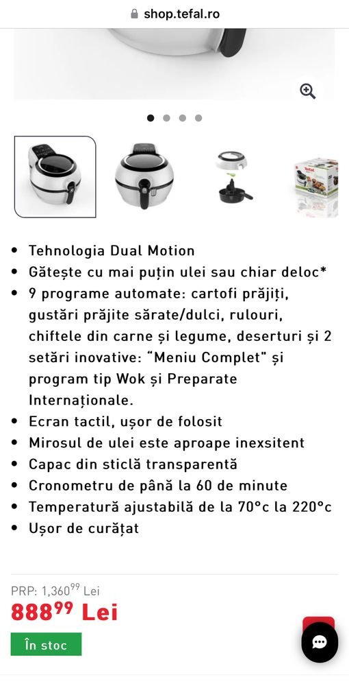 Friteusa ActiFry Genius Tefal