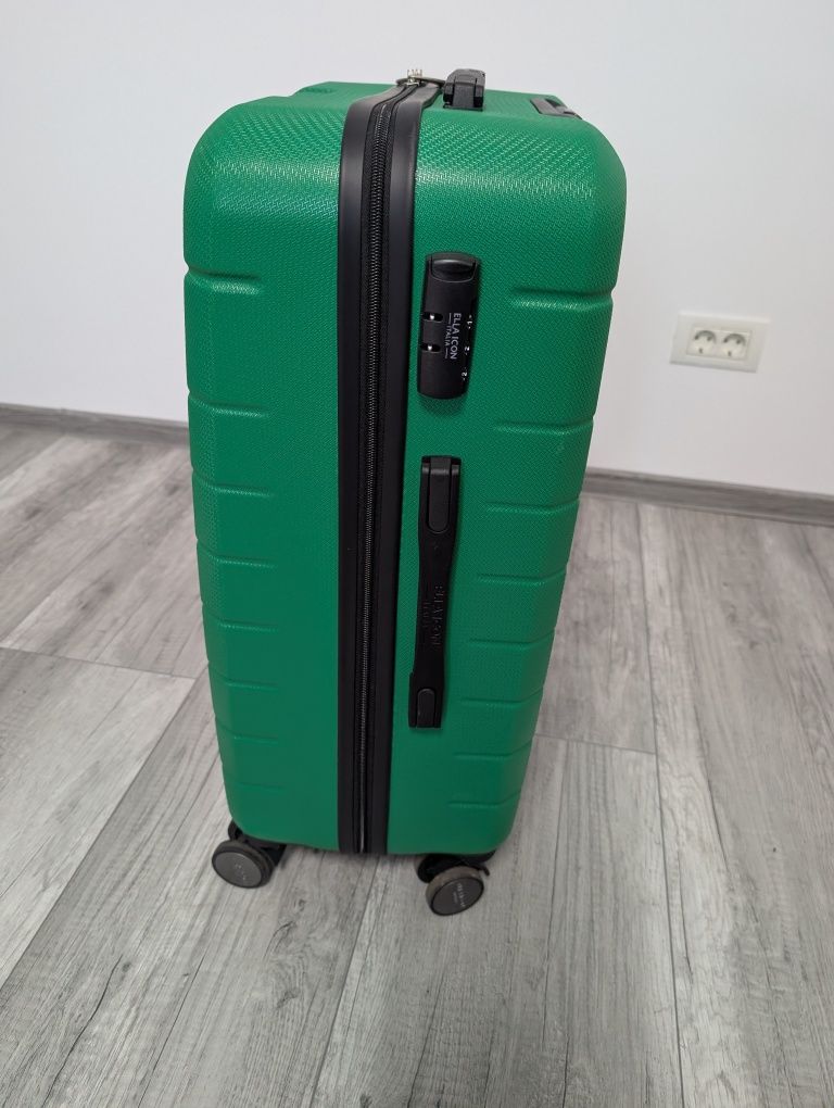 Troler 8 roti Ella Icon Leaf ABS 67X45X27 verde