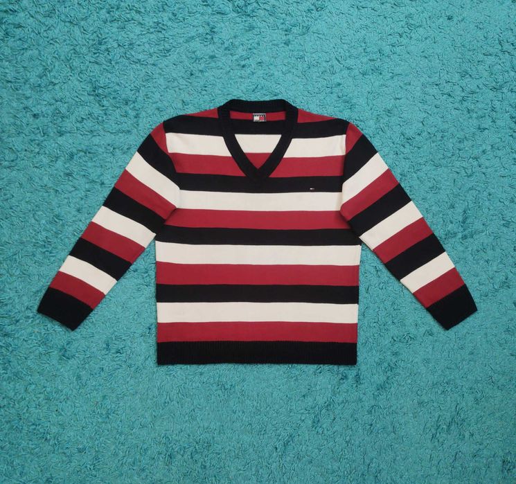 Pulover Tommy Hilfiger - Striped Red&Black