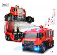 Пожарна кола с вода дистанционно управление трансформърс