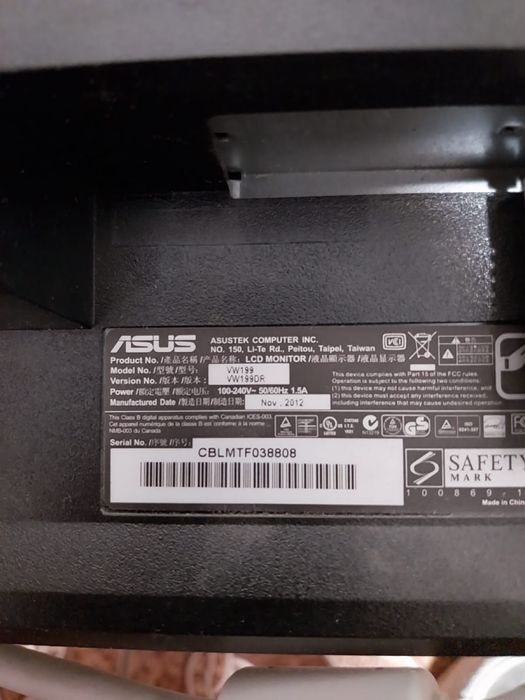 monitor lcd 19’’