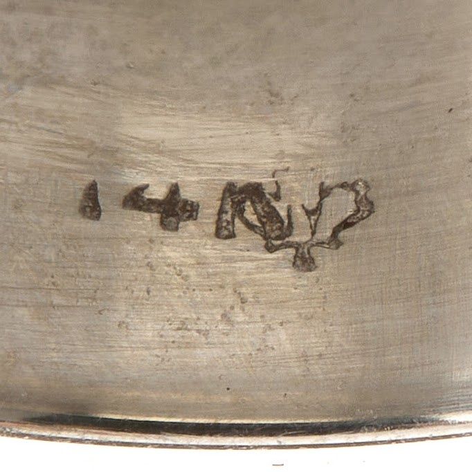Inel PLATINĂ & AUR 14k , Canada , 9.36 grame