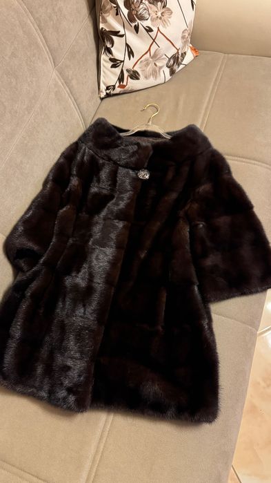 #94 Късо палто от норка.Визон.Яке от норка.Естествена кожа с косъм.