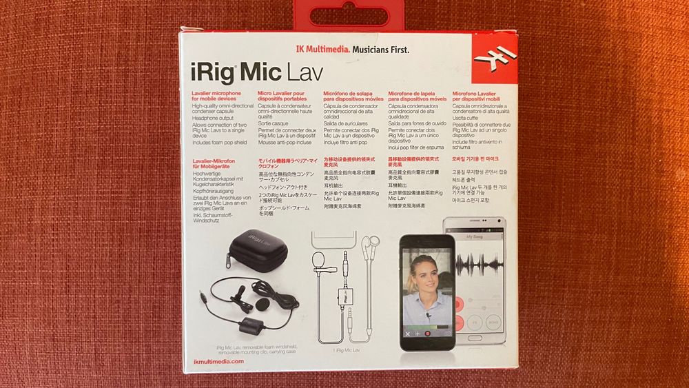 Microfon tip lavalieră  IRig Mic Lav
