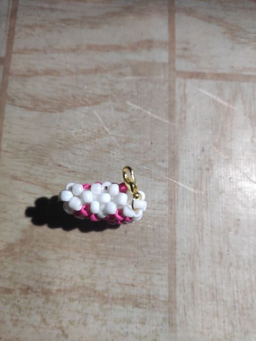 брелок в виде розового сердца