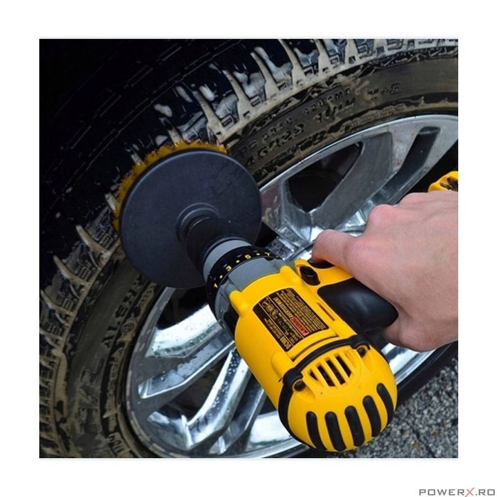 Set de perii curatare pentru bormasina,10 elemente Silver