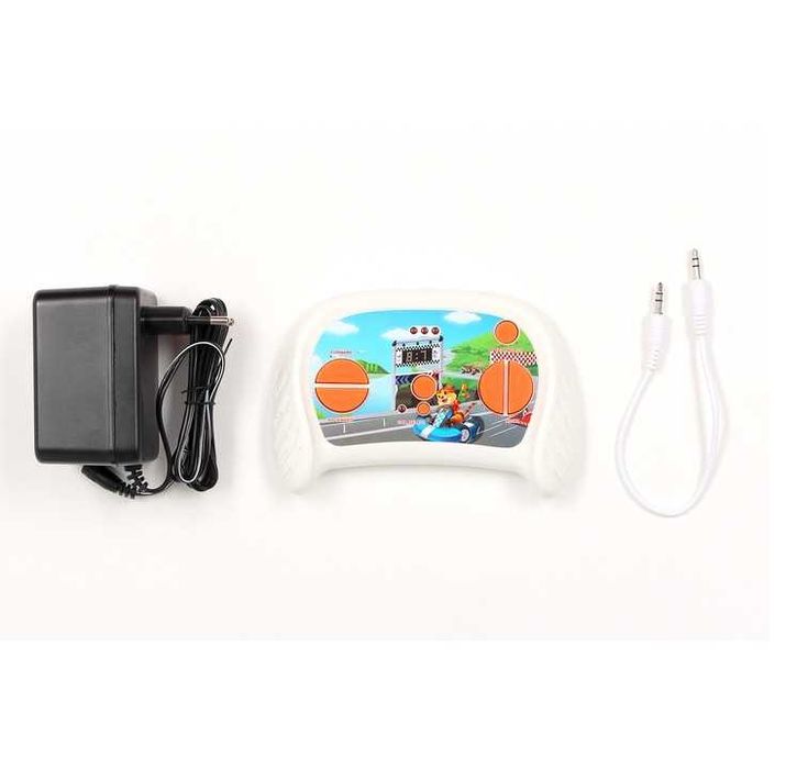 Mașinuță electrică Volkswagen Bus T-1 Samba, 2 locuri – roșu/alb