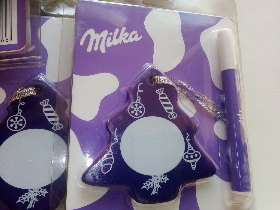 Коледна играчка Milka с маркер 46 броя нови
