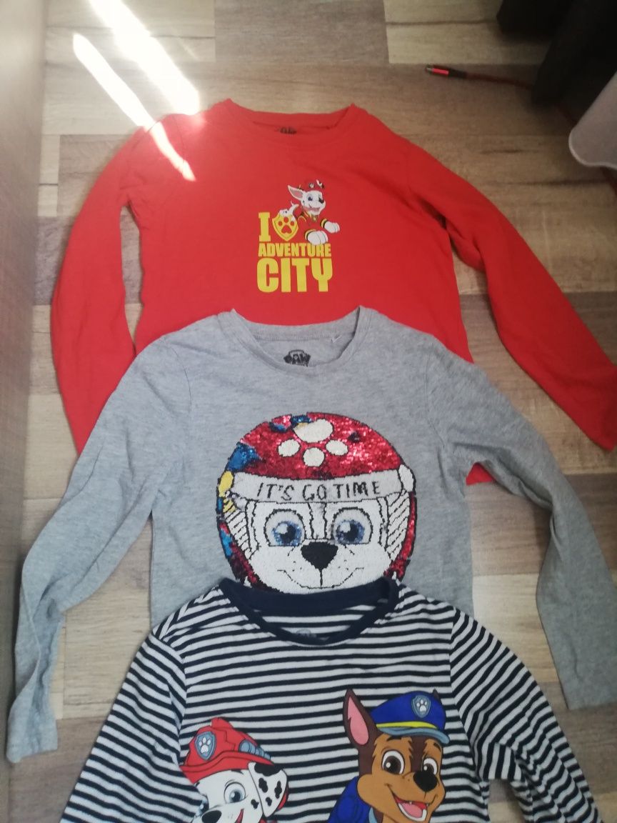 Lot bluzițe Paw Patrol mărimea 122