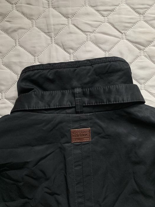 Geaca G-STAR Atlas Garber Trench, negru, marimea XL