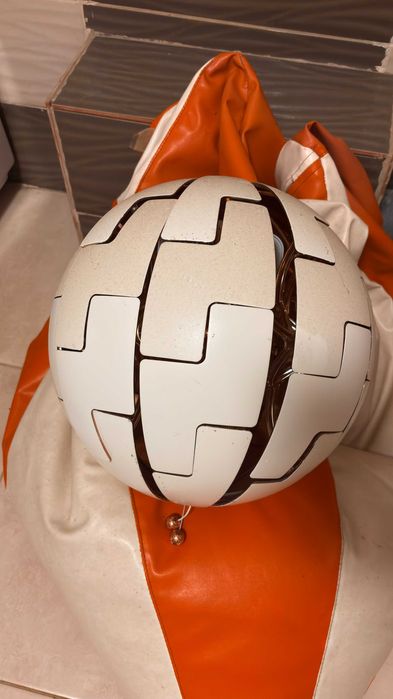 3 Bucati Lustra IKEA, culoare alb/crom, 35 cm.