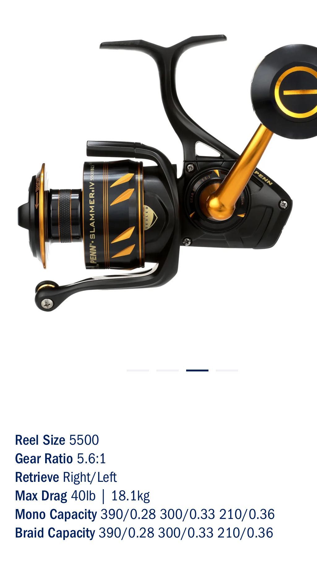 Рибарска макара Slammer IV Bailess Spinning Reel