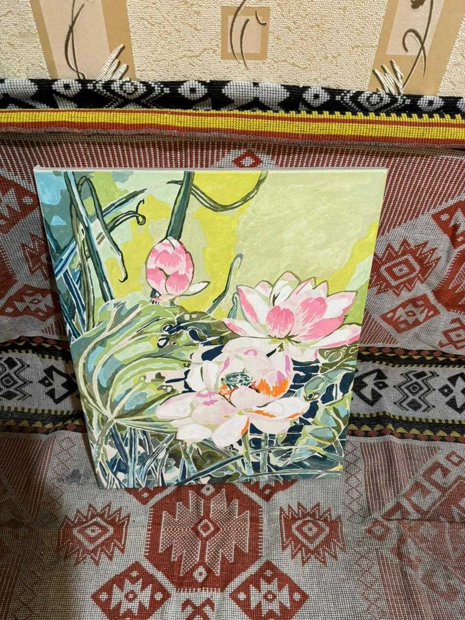 Картина роспись цветы