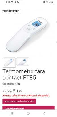 Termometru fara contact FT85- Beurer