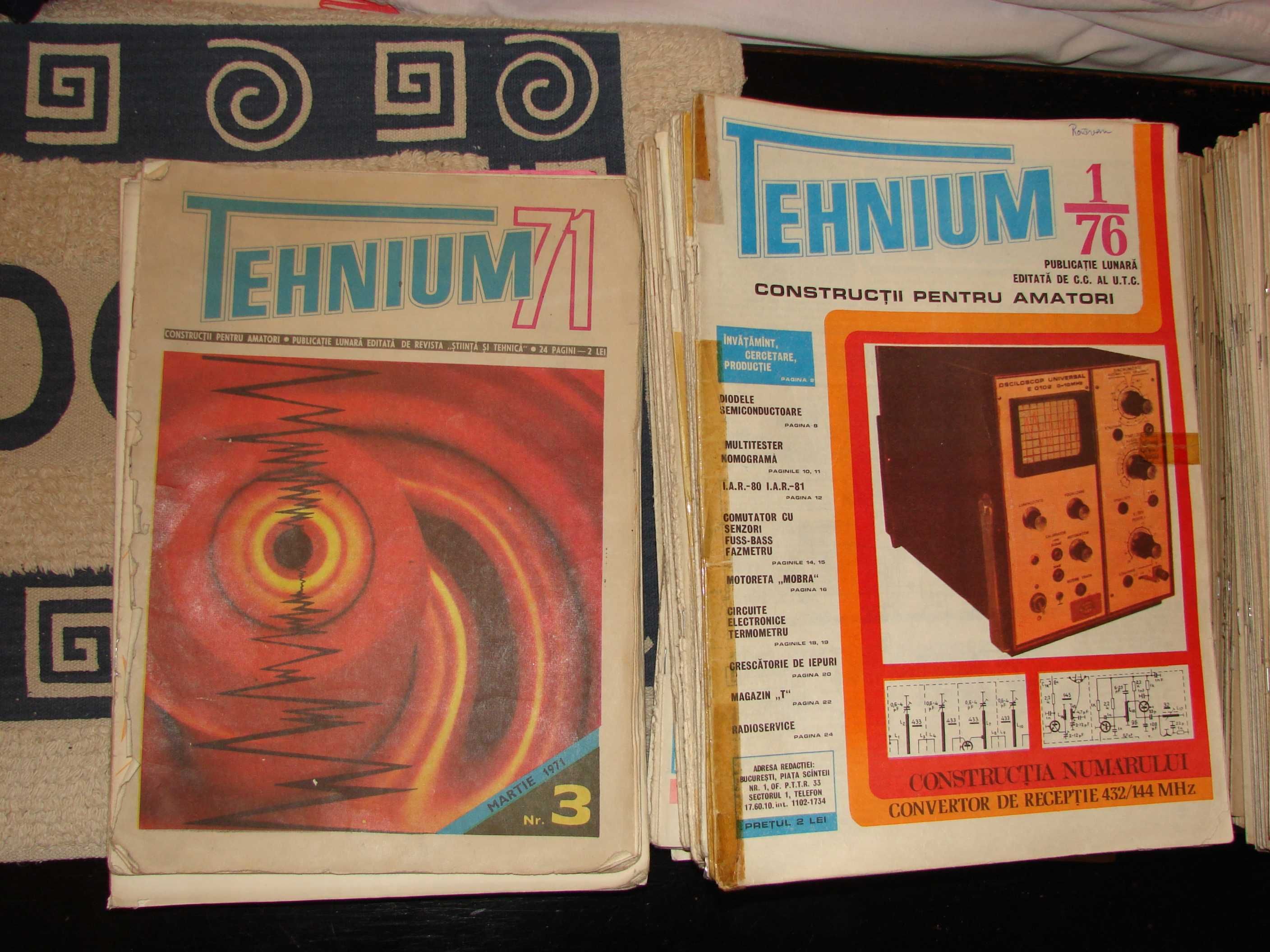 Pentru colecționari:  Vanzare colecție revista TEHNIUM 1975 - 1990