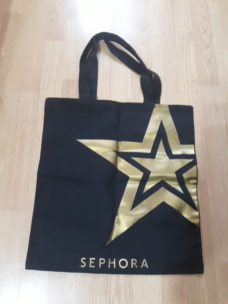 Geanta Sephora denim tip shopper