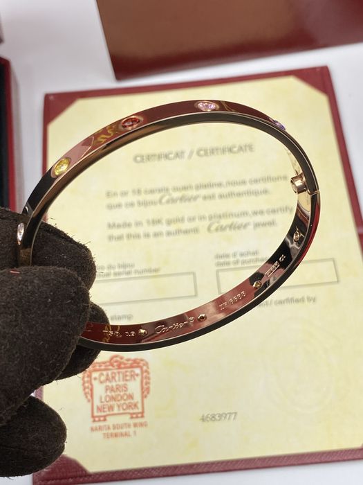 Brățară Cartier LOVE 19 Rose Gold 750 cu cutie