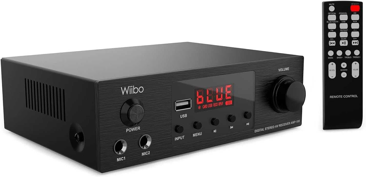 Amplificator HiFi Bluetooth Wiibo AMP-100, raspuns liniar, NEGOCIABIL